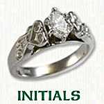 Custom Initials Engagement Rings