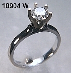 10904 14kt white gold flat bridged engagement ring