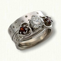 Custom zodiac engagement ring