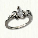#6: 14kt white gold  Alexandra with marquise shaped diamond