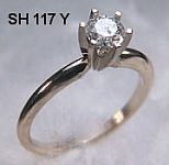 SH117 14kt yellow gold comfort fit engagement ring